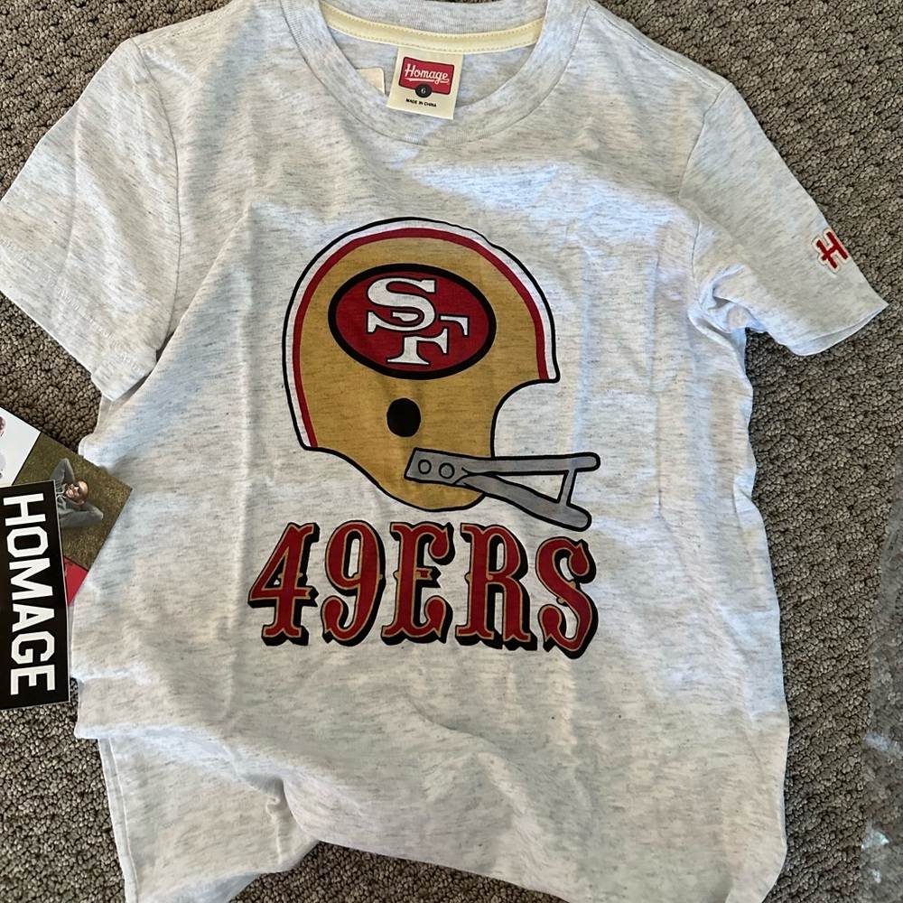 Girls San Francisco 49ers t shirt size 6